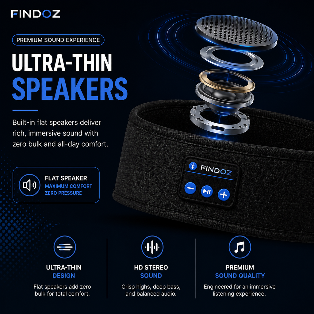 FindOz™ DreamBand Pro – Wireless Bluetooth Sleep Headband