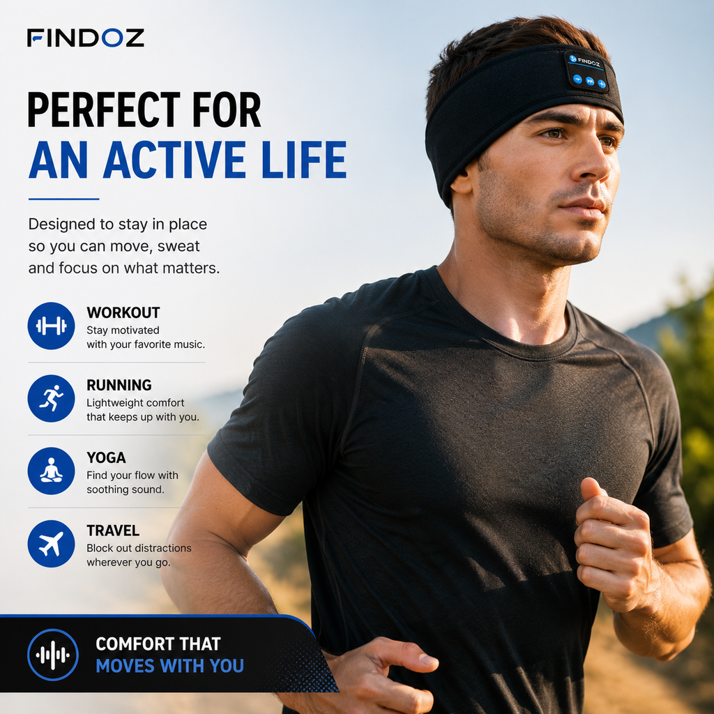 FindOz™ DreamBand Pro – Wireless Bluetooth Sleep Headband